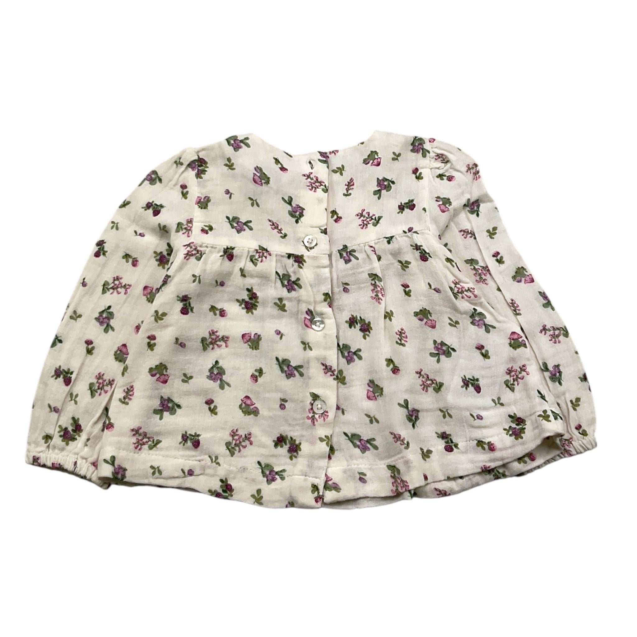 MAYORAL camicia manica lunga fantasia floreale Panna/lilla per Neonata 2195X PANNA/LILLA MAYORAL 