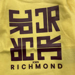 JOHN RICHMOND shirt girocollo tinta unita con stampa in contrasto Giallo per Neonata RIA25088TS GIALLO JOHN RICHMOND 