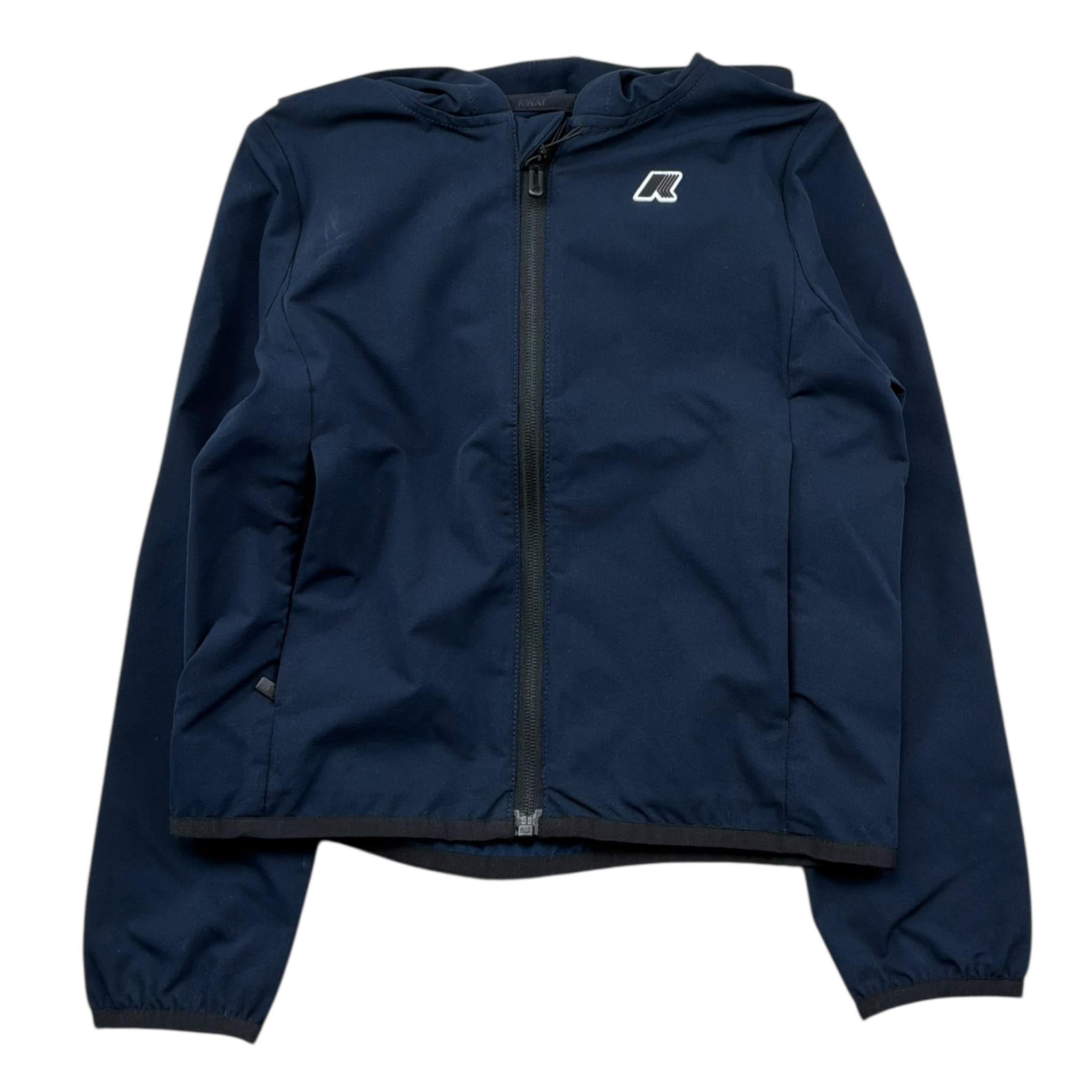 K-Way Giubbino Tinta Unita con Zip E Cappuccio per Bambino K4133FW BLU K-WAY 