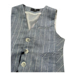 Manuel & Frank Gilet Tinta Unita con Fantasia per Neonato MF5193BN AZZURRO MANUEL & FRANK 