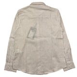 Please Langarmshirt Streifenmuster weiß/beige für Jungen