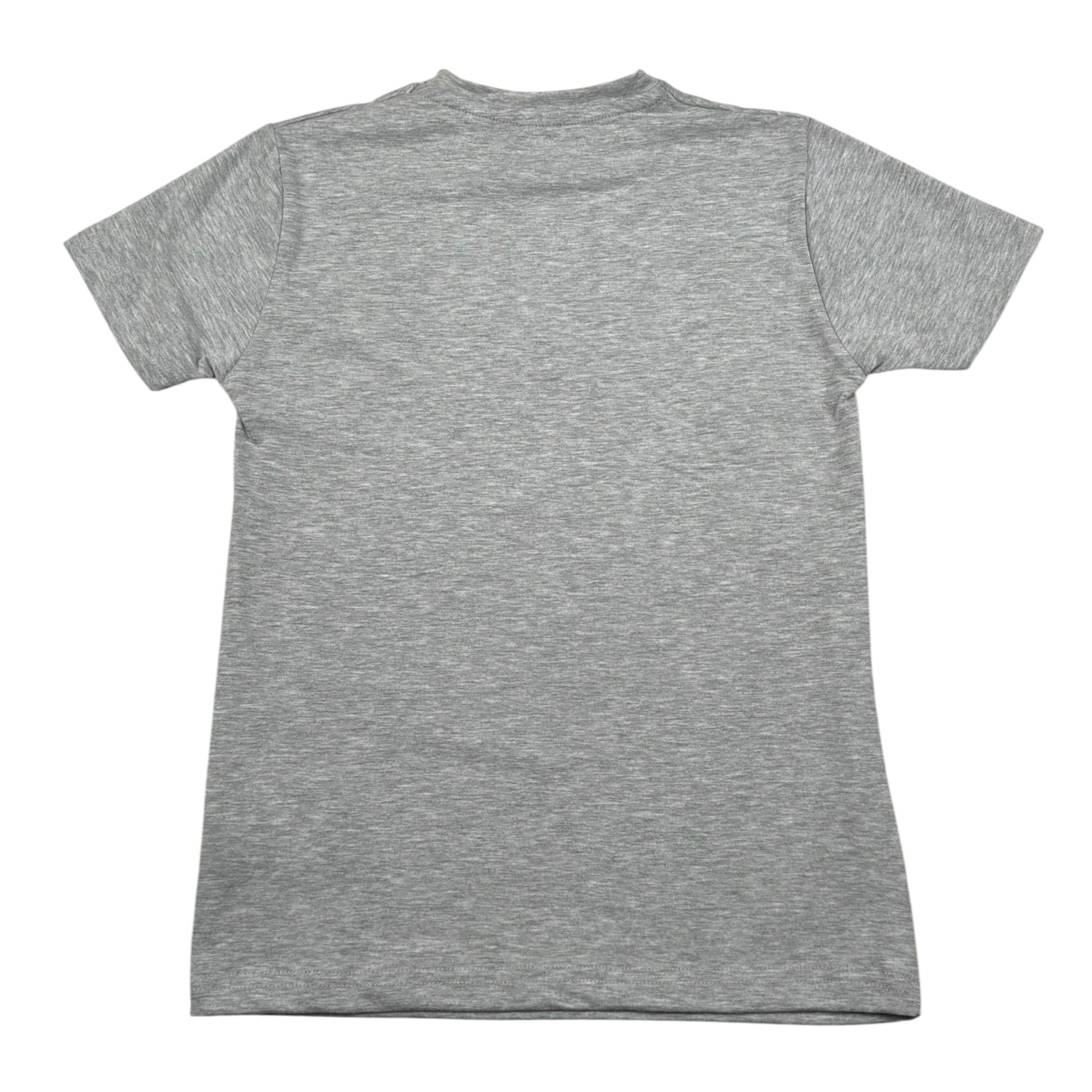 Refrigiwear T-Shirt Girocollo Tinta Unita Constampa per Bambino RW376 GRIGIO REFRIGIWEAR 