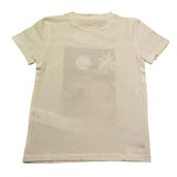 M+E' T-Shirt Girocollo Tinta Unita con Stampa In Contrasto per Neonato UEM0483 PANNA M+E' 
