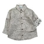 Lalalu' Camicia Manica Lunga Tinta Unita con Stampa per Neonato CML130PBX BEIGE LALALU' 