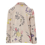 Liu Jo Giacca Tinta Unita con Fantasia per Bambina GA5022 BEIGE LIU JO 