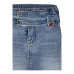 Marc Ellis Gonna In Denim Tinta Unita per Bambina JMJSK01259 BLU MARC ELLIS 