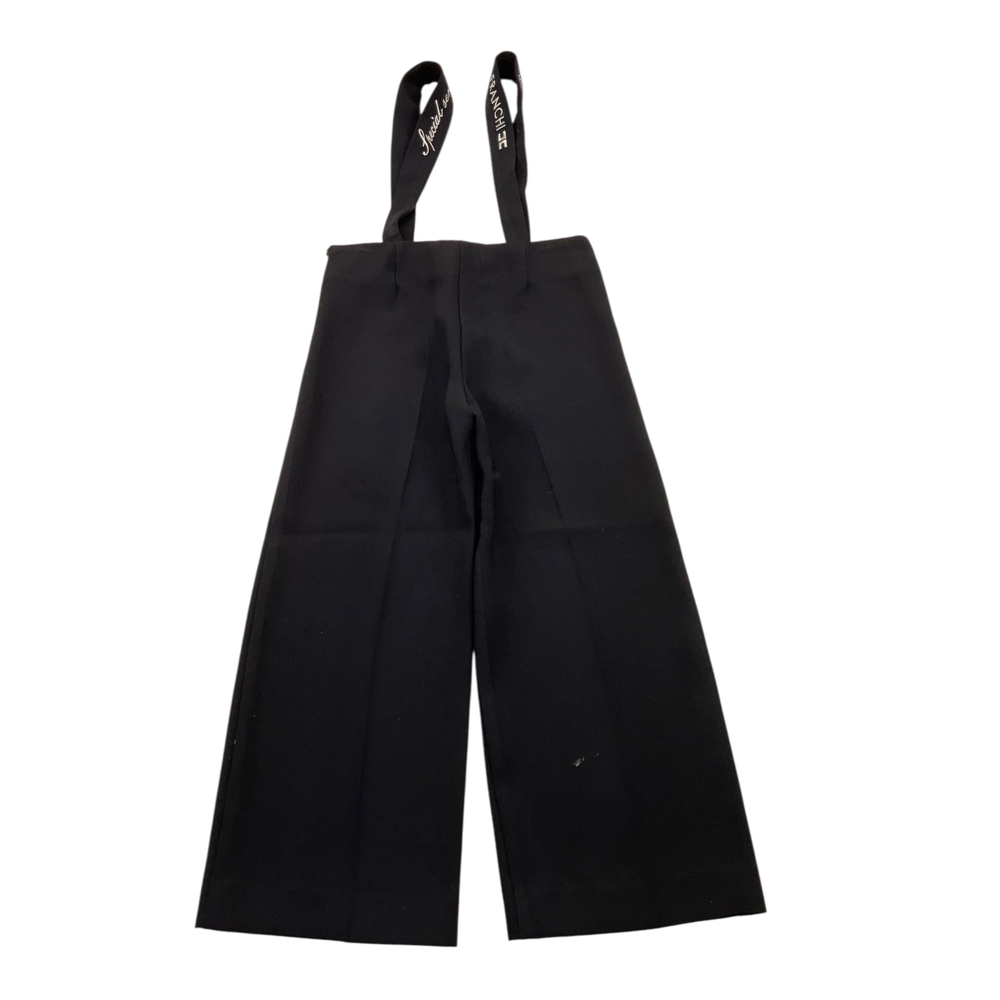 ELISABETTA FRANCHI salopette tinta unita con logo Nero per Bambina EFPA265X NERO ELISABETTA FRANCHI 
