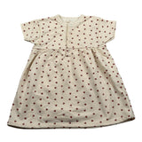 Petit Bateau Abito Mezza Manica tinta unita Fantasia Cuori con Culotte Panna per Neonata A09MR01030 PANNA PETIT BATEAU 