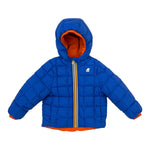 K-WAY giubbino reversibile bicolore con cappuccio Blu/arancione per Bambino K21383W BLU/ARANCIONE K-WAY 