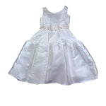 Monnalisa Abito Cerimonia Tinta Unita Giromanica per Bambina 71C902 BIANCO MONNALISA 