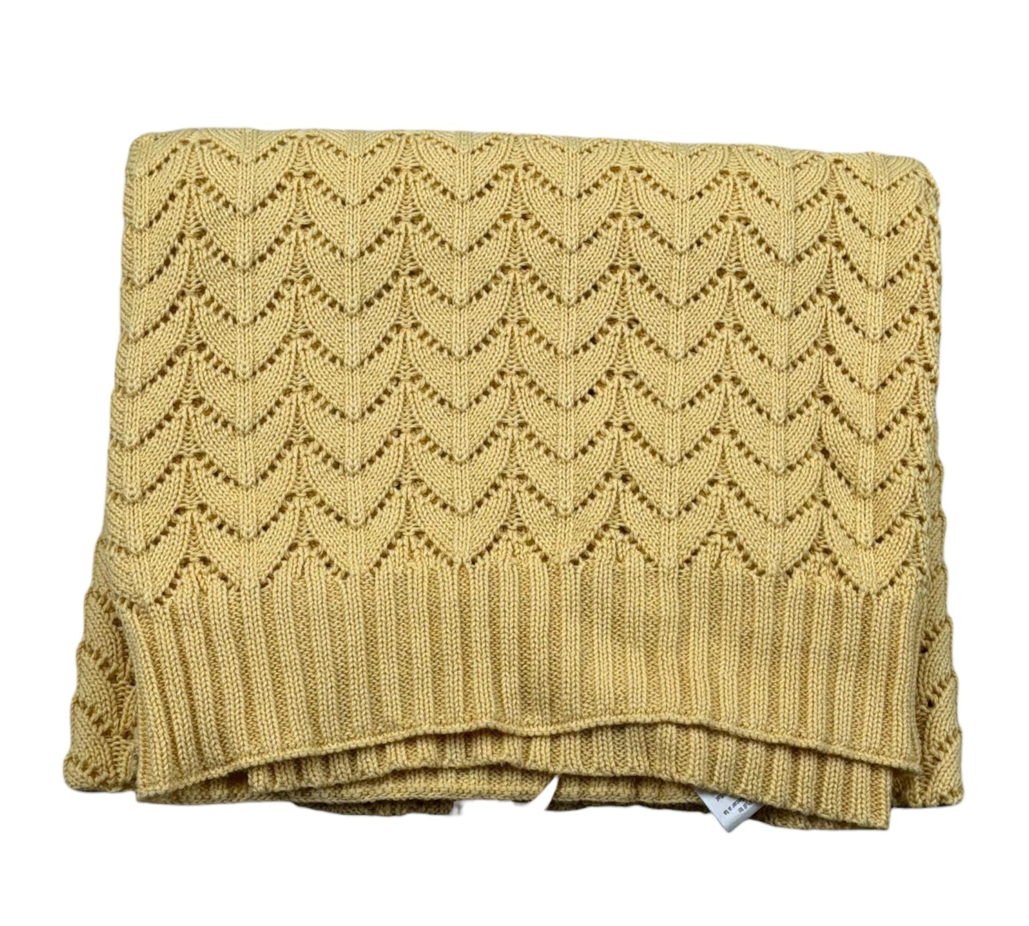 Wedoble Coperta Tinta Unita Traforato per Neonata V2507306A GIALLO WEDOBLE 