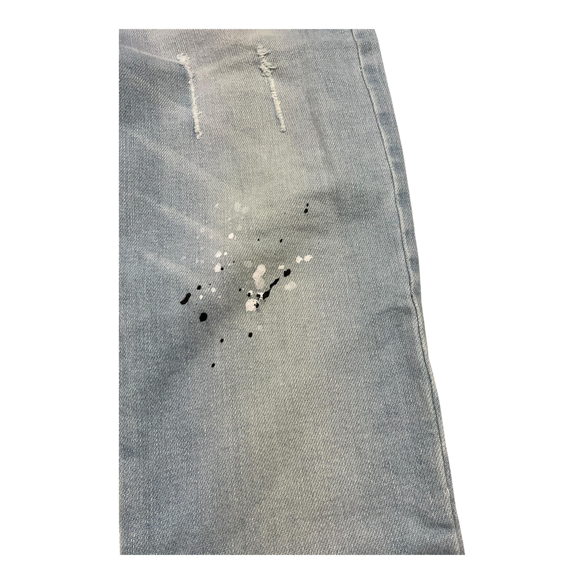 AK47 jeans tinta unita con girovita regolabile Azzurro per Bambino JDJDJ AZZURRO AK47 