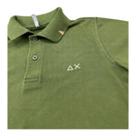 Sun68 Polo Mezza Manica Tinta Unita con Logo per Bambino CPA35301 VERDE SUN68 
