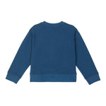 STELLA McCARTNEY felpa chiusa girocollo tinta unita con stampe in contrasto Blu per Neonata TT4B80 BLU STELLA McCARTNEY 