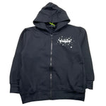 DIADORA felpa con zip e cappuccio tinta unita con logo Nero per Bambina F4DIBGZH098 NERO DIADORA 