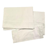 LE BEBE' set 3 pezzi lenzuola tinta unita cn ricami Bianco per Neonata LBG6004 BIANCO LE BEBE' 