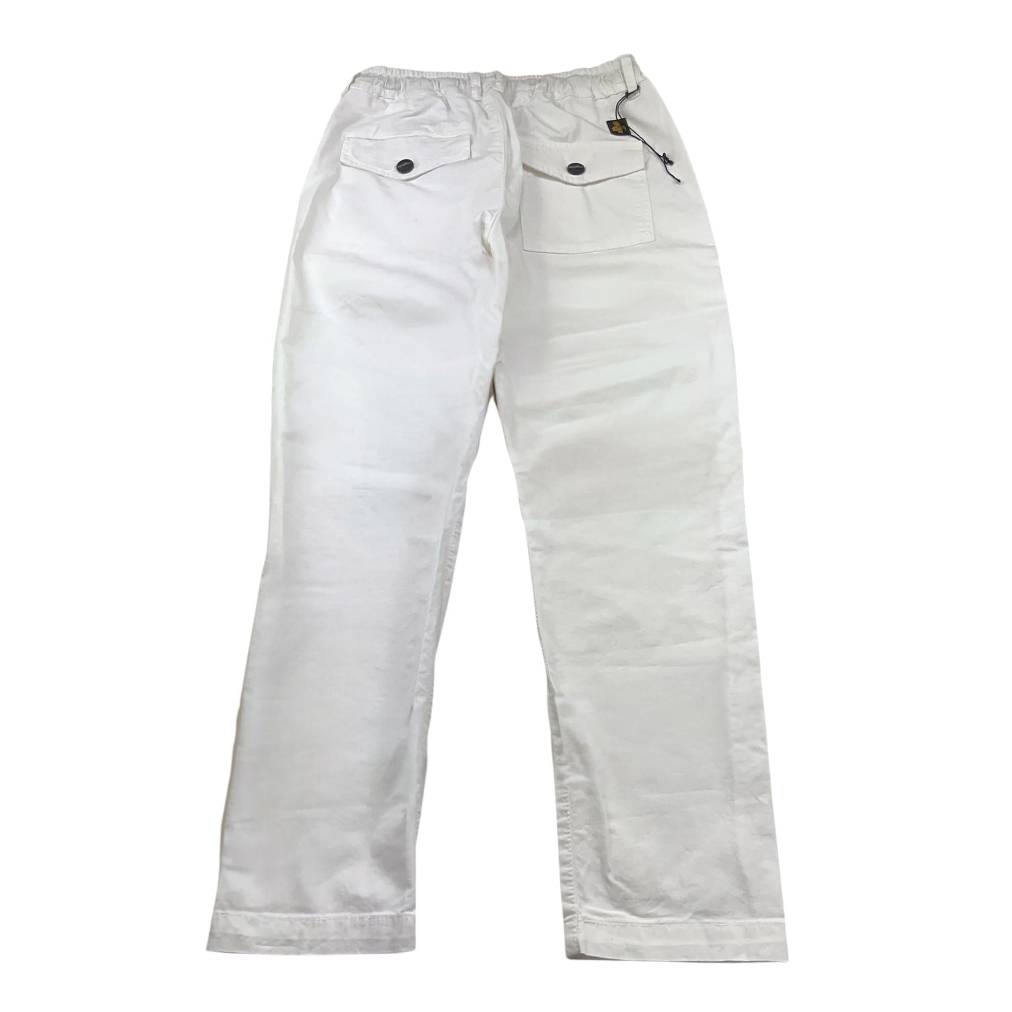 Refrigiwear Pantalone Tinta Unita con Elastico In Vita per Bambino JEIDID BIANCO REFRIGIWEAR 