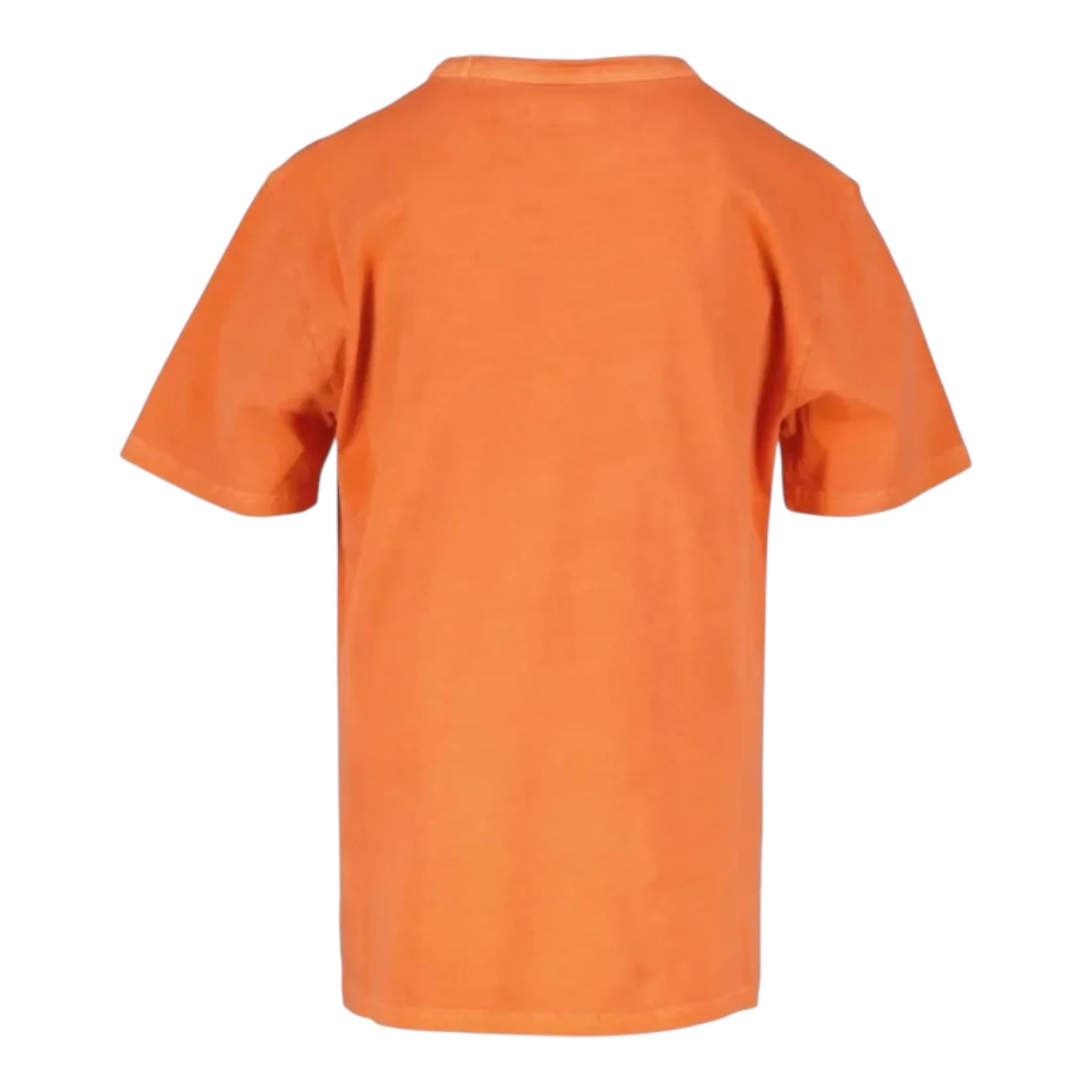 Woolrich T-Shirt Girocollo Tinta Unita con Logo per Bambino CFWKTE0136 ARANCIONE WOOLRICH 