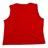 Hinnominate Canotta Girocollo Tinta Unita con Stampa Rosso per Bambina