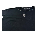 Juicy Couture T-Shirt Girocollo Tinta Unita con Stampa per Bambina JBX6629 NERO JUICY COUTURE 