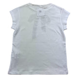 Dondup T-Shirt Girocollo Tinta Unita Ocn Stampa In Contrasto Bianco Per Bambina