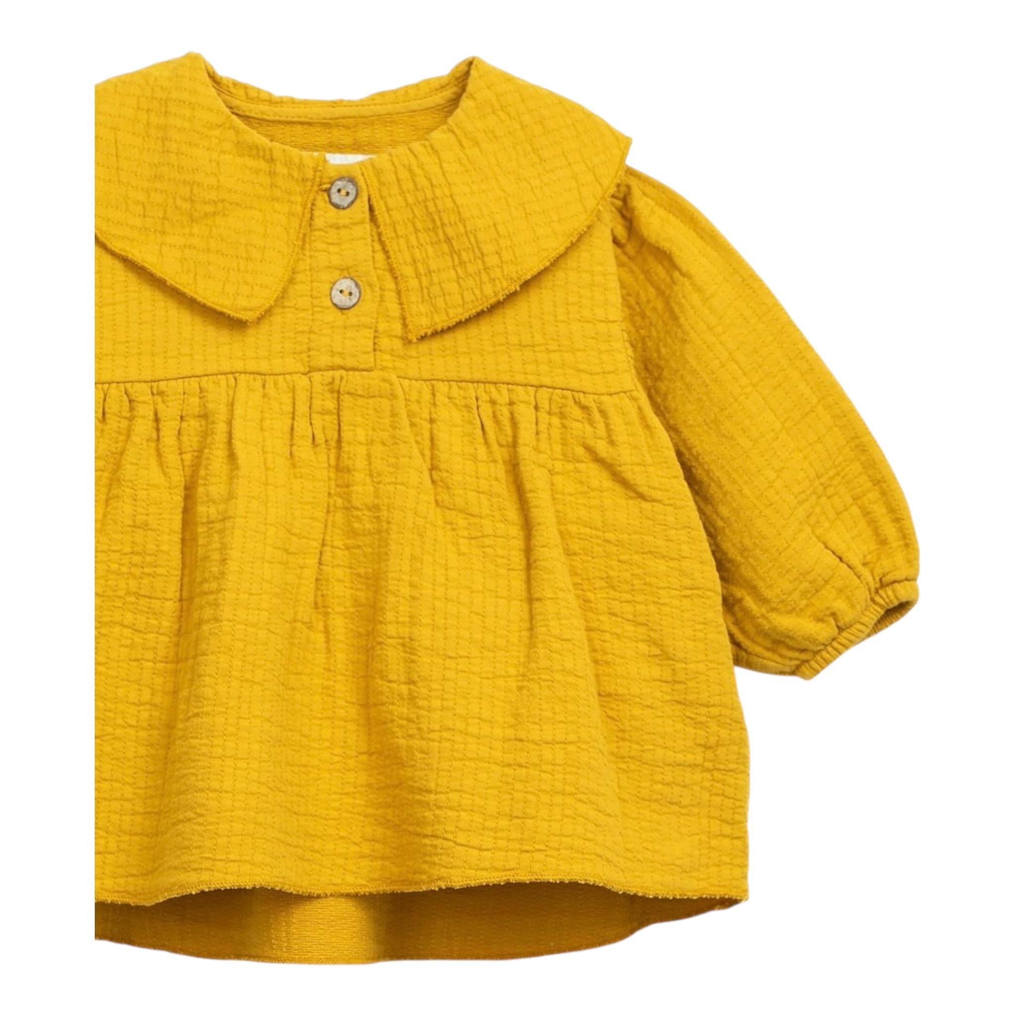 PLAY UP abito tinta unita con colletto Giallo per Neonata PA022AN11300 GIALLO PLAY UP 