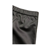 LOSAN short in ecopelle tinta unita Nero per Bambina LKGA00403 NERO LOSAN 