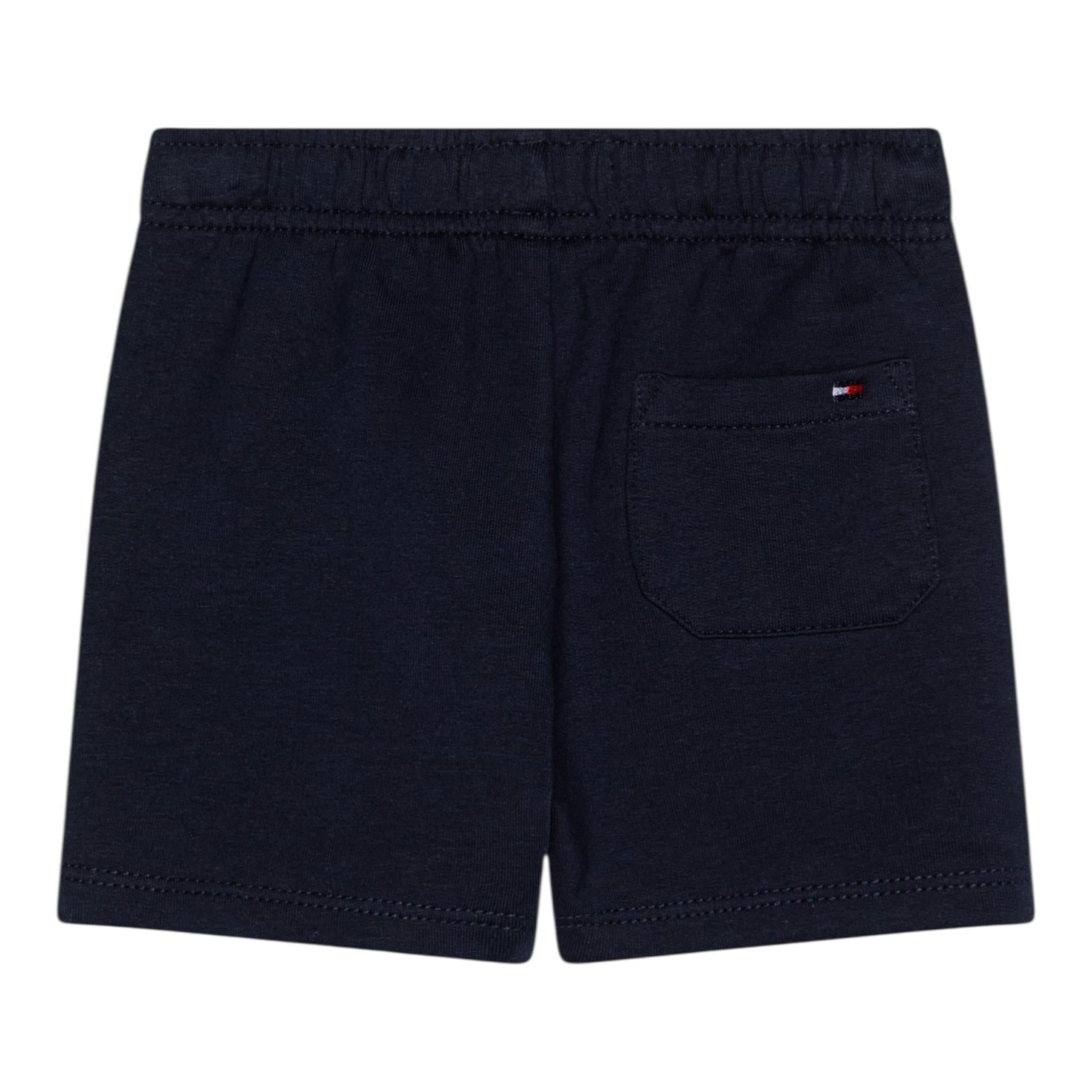 Tommy Hilfiger Bermuda Felpa Tinta Unita per Neonato KN0KN02026 BLU TOMMY HILFIGER 