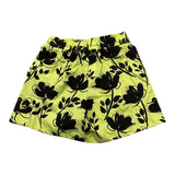 Yours Girl Short Bicolore Con Fantasia E Elastico In Vita Verde Acido Per Bambina