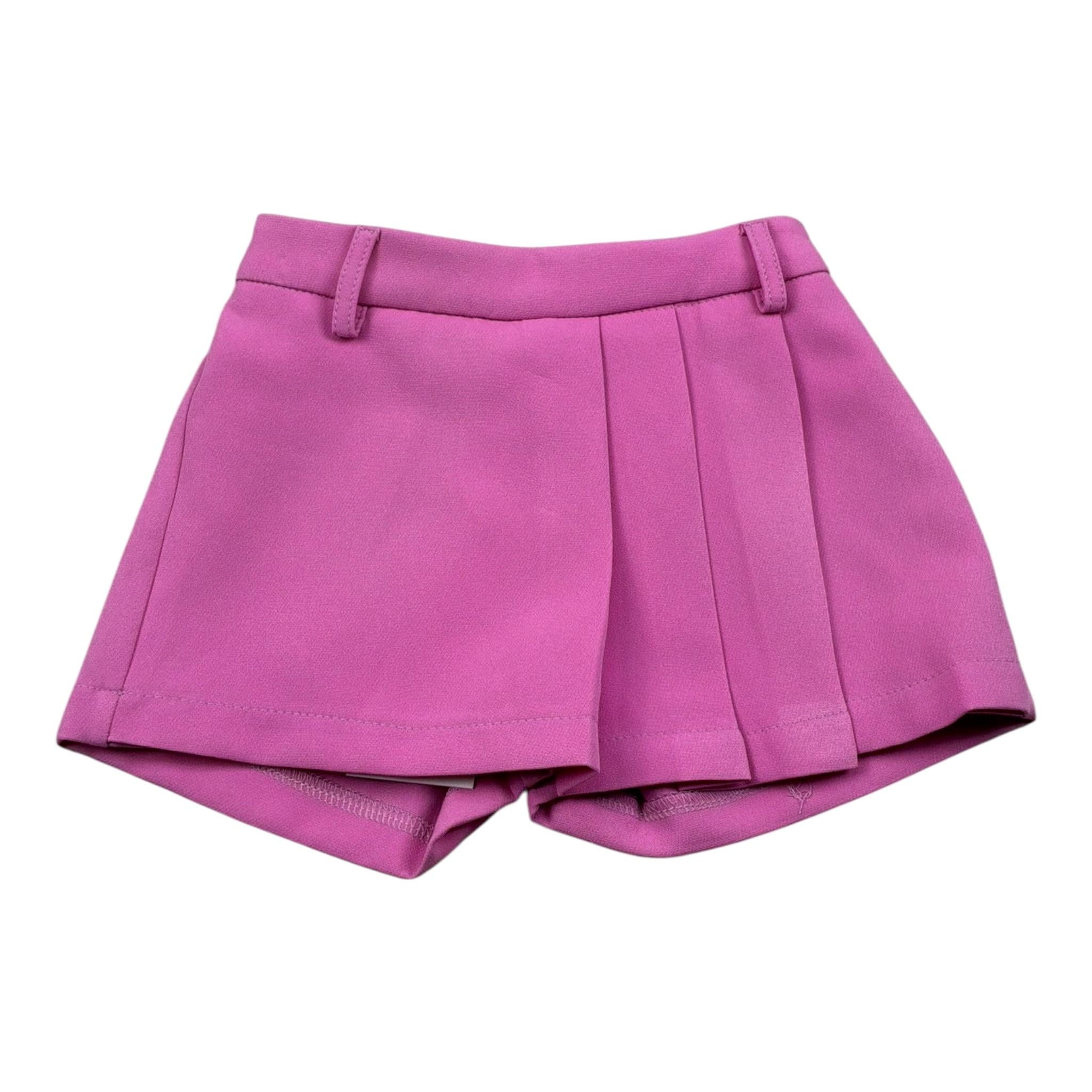 M+E' Short Tinta Unita con Elastico In Vita per Neonata UE1743 ROSA M+E' 