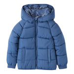 MINI BANDA giubbino tinta unita con zip e cappuccio Blu per Neonato 3A633 BLU MINI BANDA 