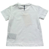 Trussardi T-Shirt Girocollo Tinta Unita con Stampe per Neonato TIP26035TS BIANCO TRUSSARDI 