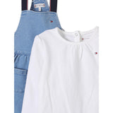 Tommy Hilfiger Completo 2 Pezzi Shirt-Abito per Neonata KN0KN01977 AZZURRO TOMMY HILFIGER 