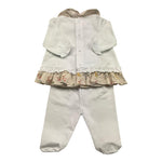 Barcellino Completo 2 Pezzi Shirt-Ghettina per Neonata 121008 BIANCO BARCELLINO 