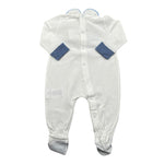 Le Bebe' Tutina Tinta Unita con Stampa per Neonato LBB1640 BIANCO LE BEBE' 