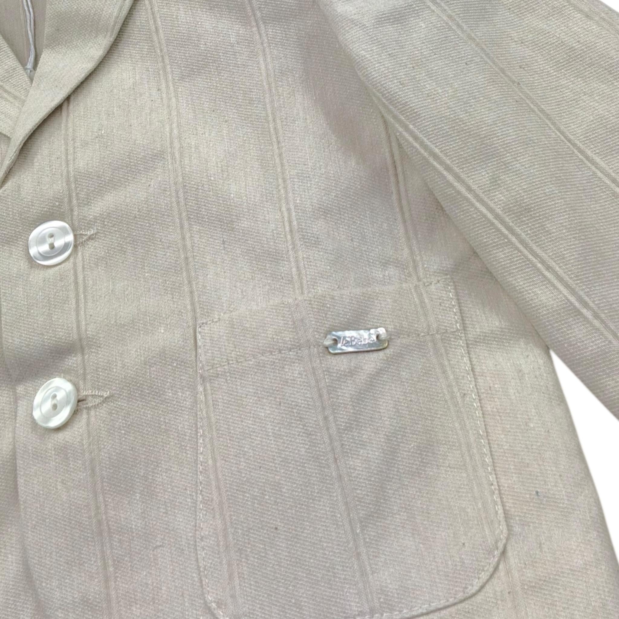 Le Bebe' Giacca Tinta Unita per Neonato LBB5397 BEIGE LE BEBE' 