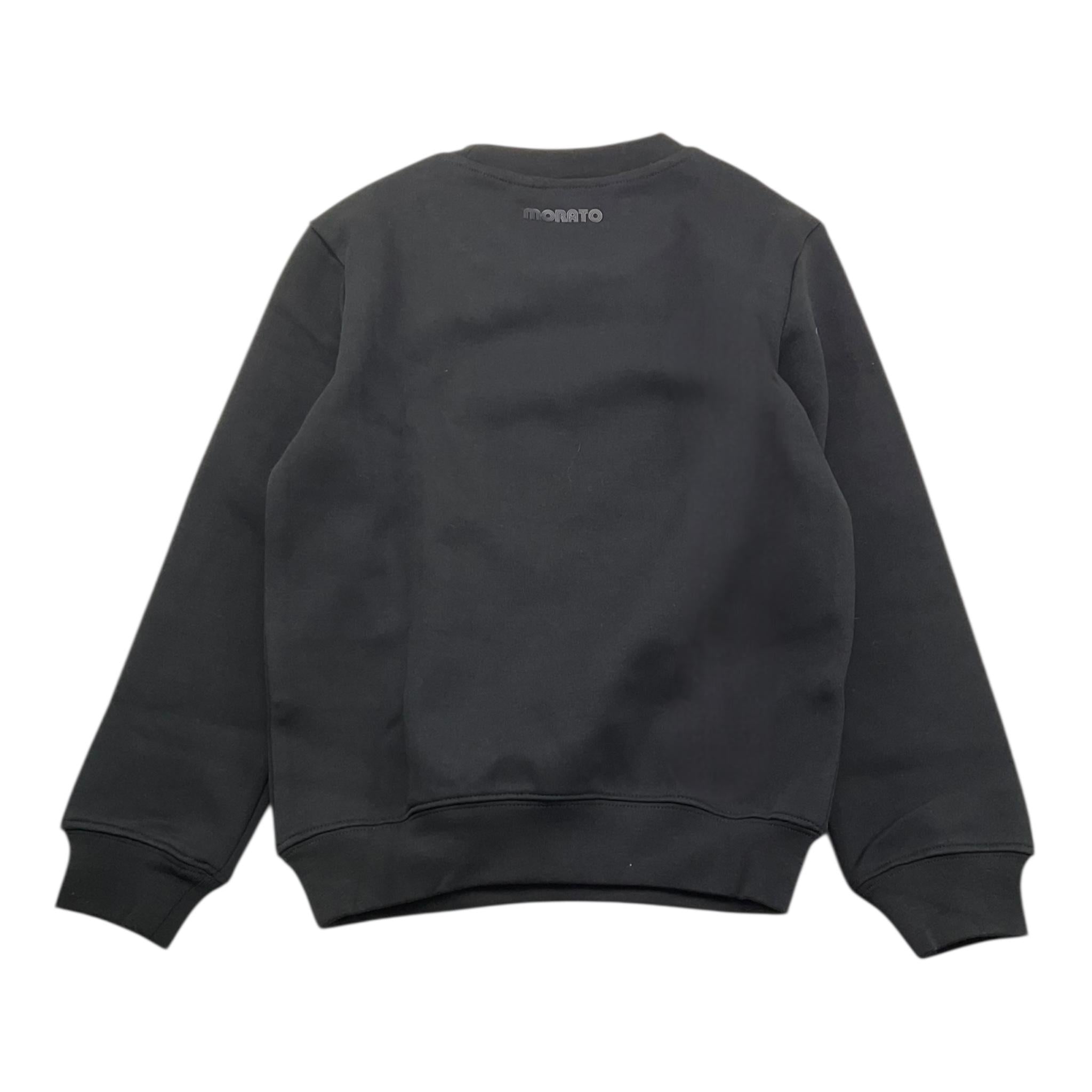 ANTONY MORATO felpa girocollo tinta unita con stampa Nero per Bambino MKFL00460 NERO ANTONY MORATO 