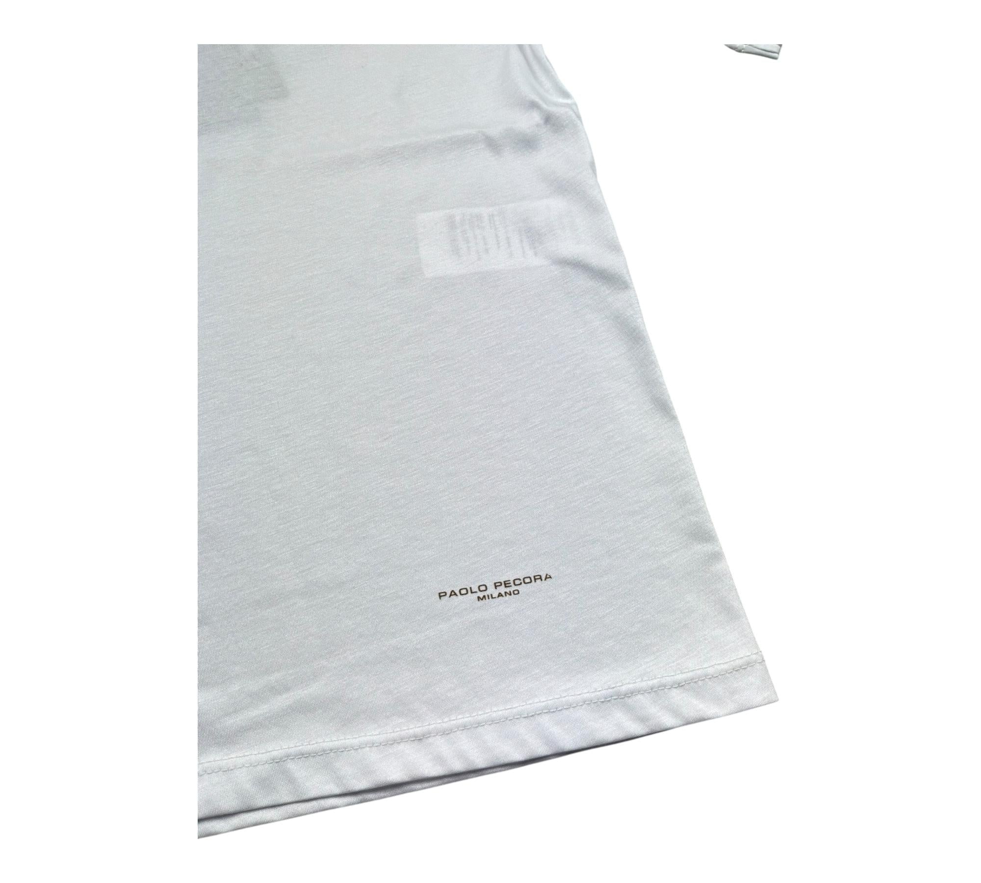 Paolo Pecora T-Shirt Girocollo Tinta Unita per Bambino PP4231 BIANCO PAOLO PECORA 