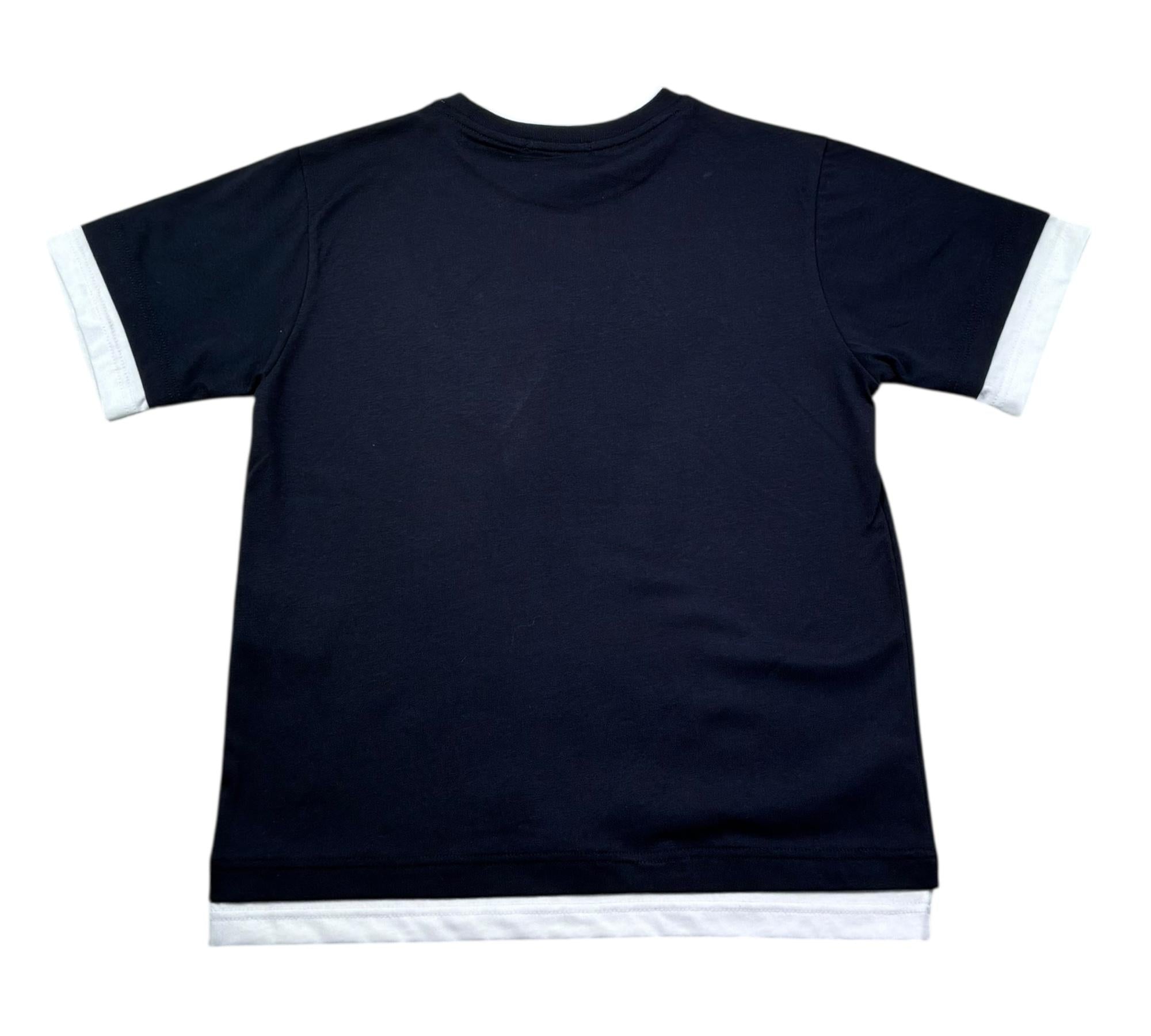 Paolo Pecora T-Shirt Girocollo Tinta Unita per Bambino PP4348 BLU PAOLO PECORA 