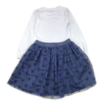 MOSCHINO completo 2pz shirt-gonna bicolore Bianco/blu per Bambina HDK035 BIANCO/BLU MOSCHINO 