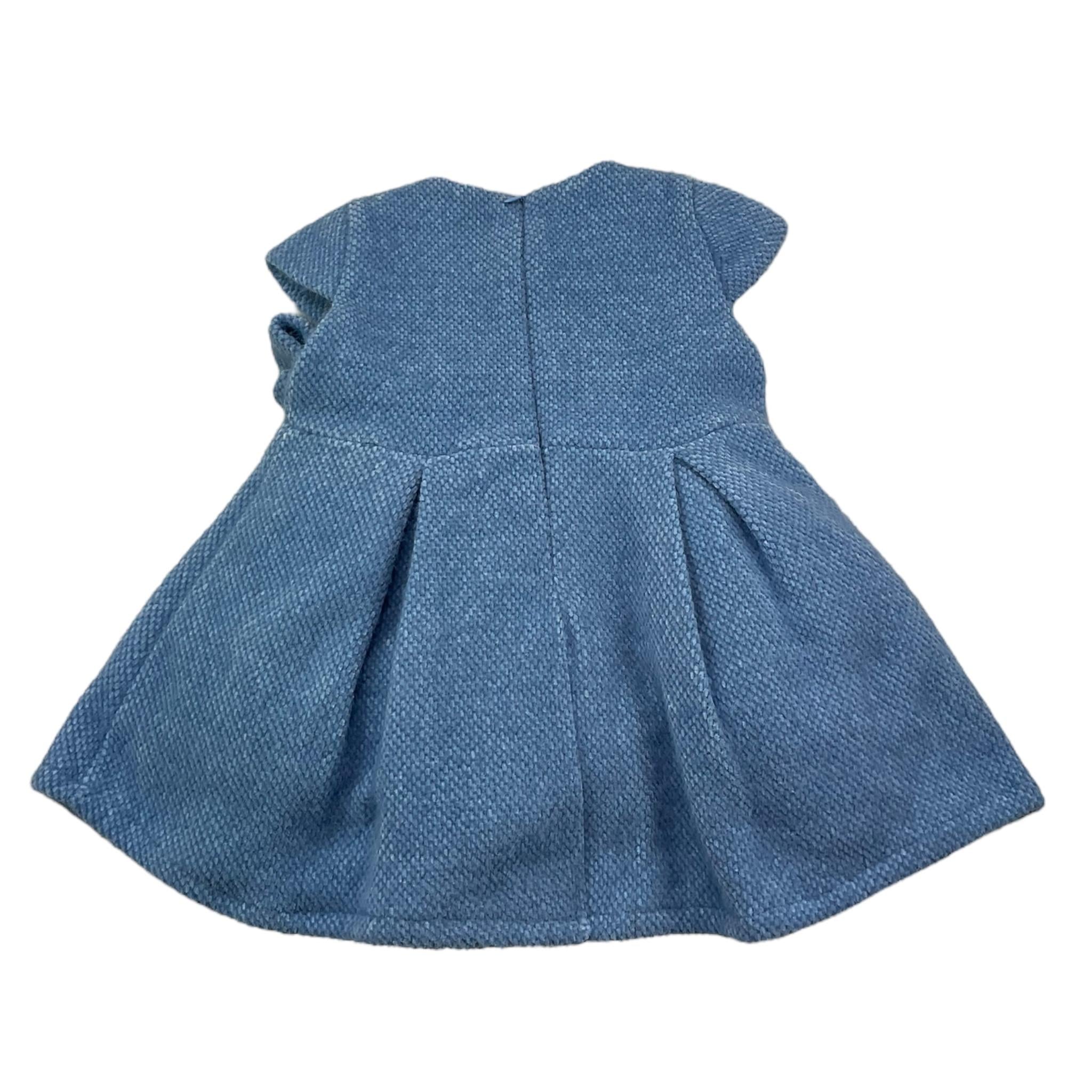 JANICE abito mezza manica tinta unita Azzurro per Neonata JN655N AZZURRO JANICE 