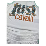 Just Cavalli Completo 2 Pezzi Top-Short per Bambina JGP26141CJ BIANCO JUST CAVALLI 