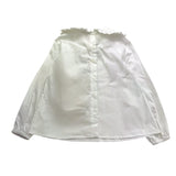 Little Bear Camicia Tinta Unita Manica Lunga per Bambina 7223 BIANCO LITTLE BEAR 