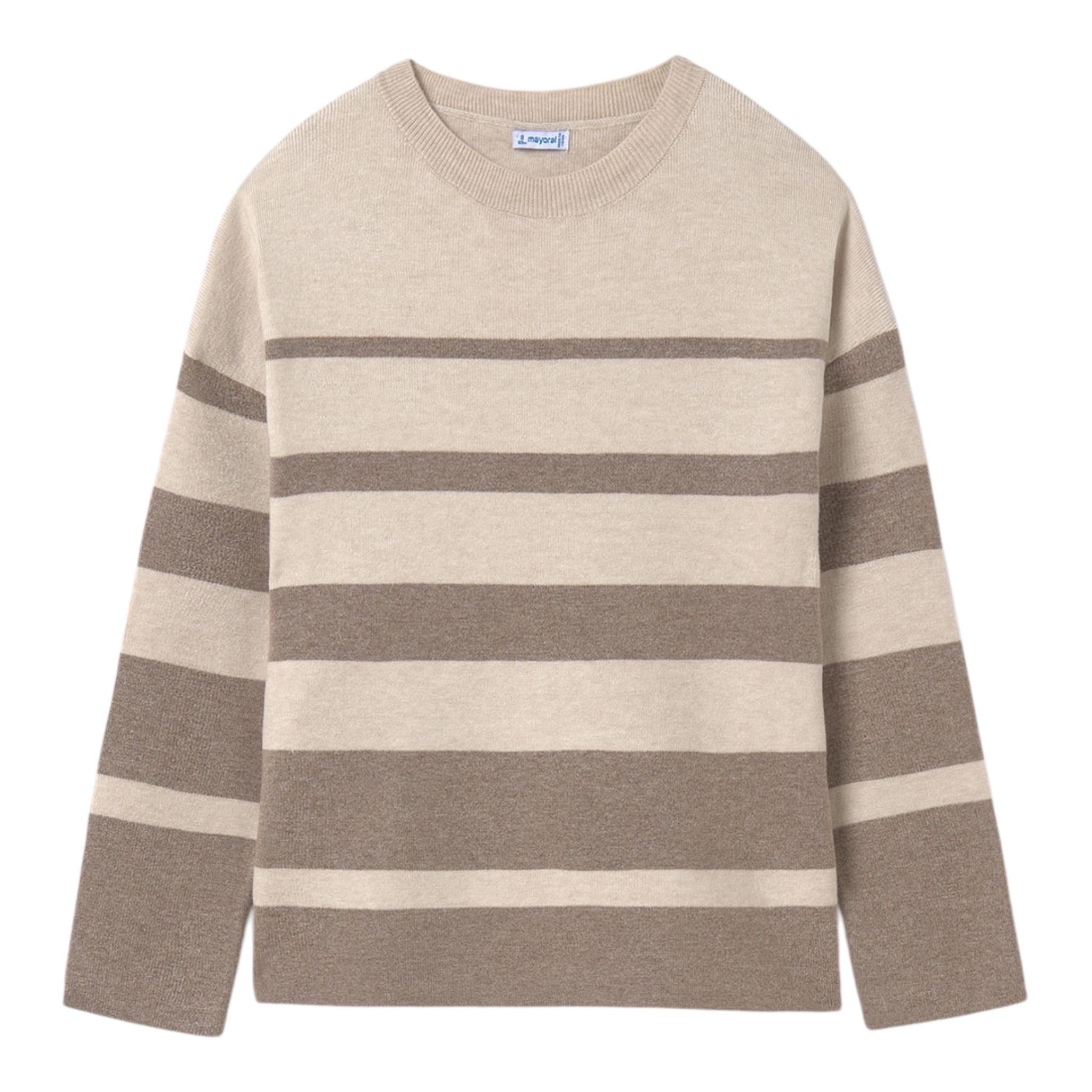 MAYORAL maglia girocollo fantasia a righe Beige per Bambina 7311 BEIGE MAYORAL 
