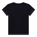 Guess T-Shirt Girocollo Tinta Unita con Stampa per Neonato N4RI11K8HM4 BLU GUESS 