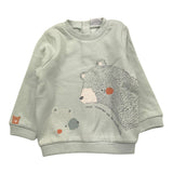 YATSI BABY completo felpa girocollo tinta unita con stampa-pantalone Verde acqua per Neonato 24433530 VERDE ACQUA YATSI BABY 