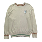 Trussardi Maglia Girocollo Tinta Unita con Logo per Bambino TBP26155MA BEIGE TRUSSARDI 