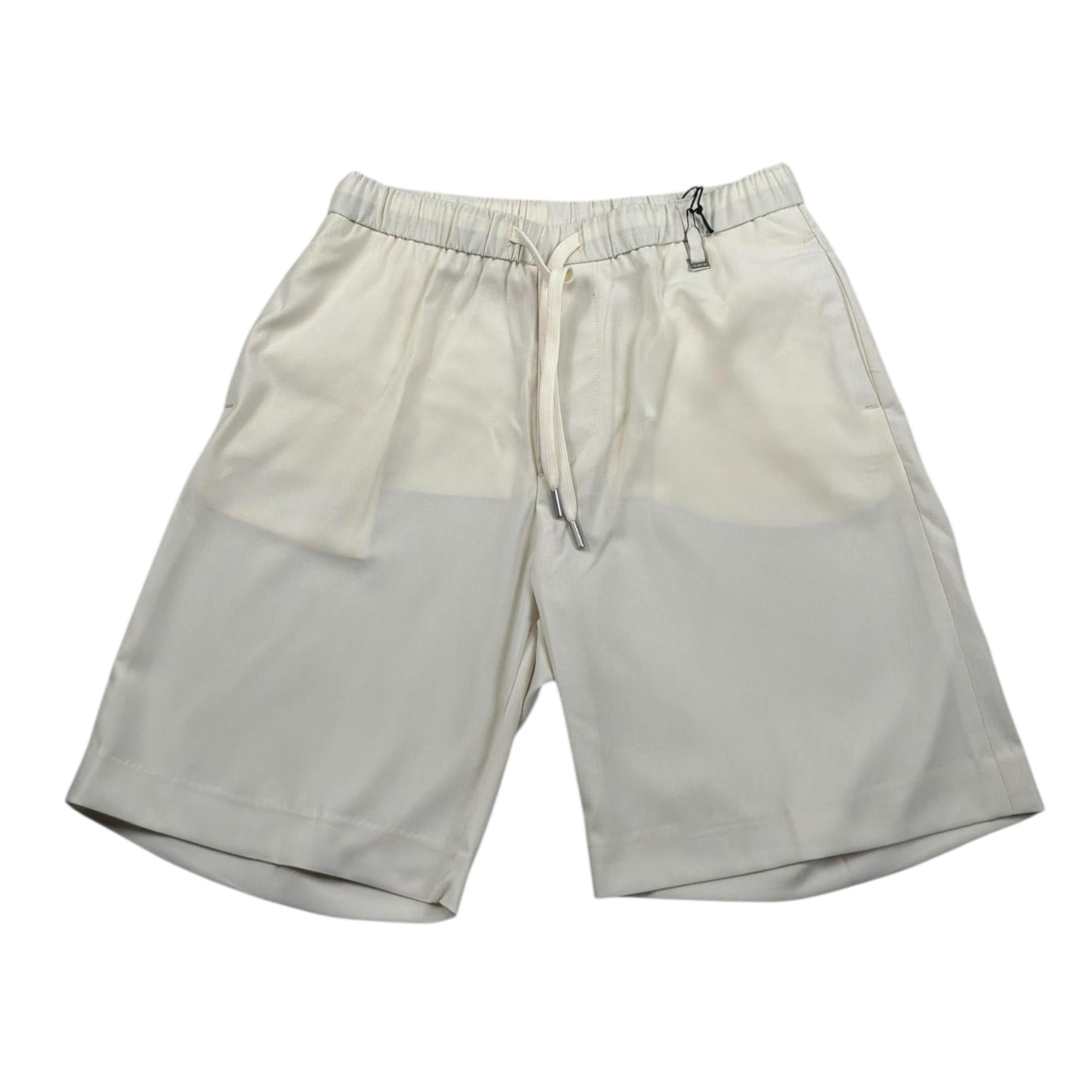 I'M Brian Bermuda Tinta Unita con Elastico In Vita per Bambino BE3346J PANNA I'M BRIAN 