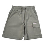 Calvin Klein Bermuda Tinta Unita con Elastico In Vita per Bambino IB0IB02512XX VERDE CALVIN KLEIN 