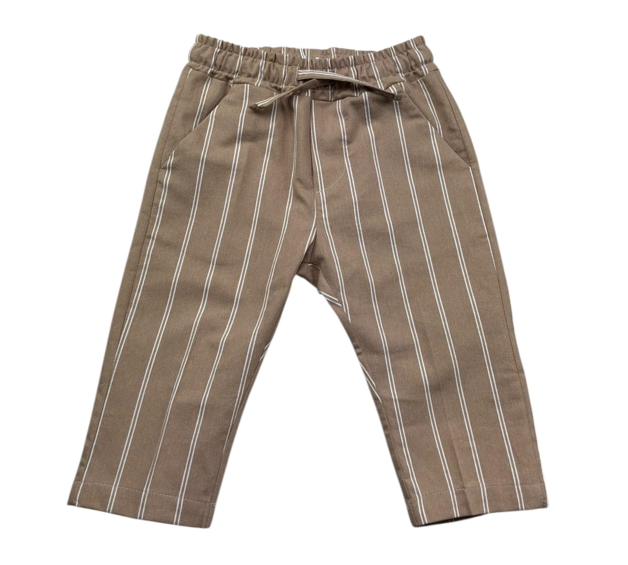 Le Bebe Pantalone Tinta Unita con Elastico In Vita per Neonato LBB5389 CAMMELLO LE BEBE 